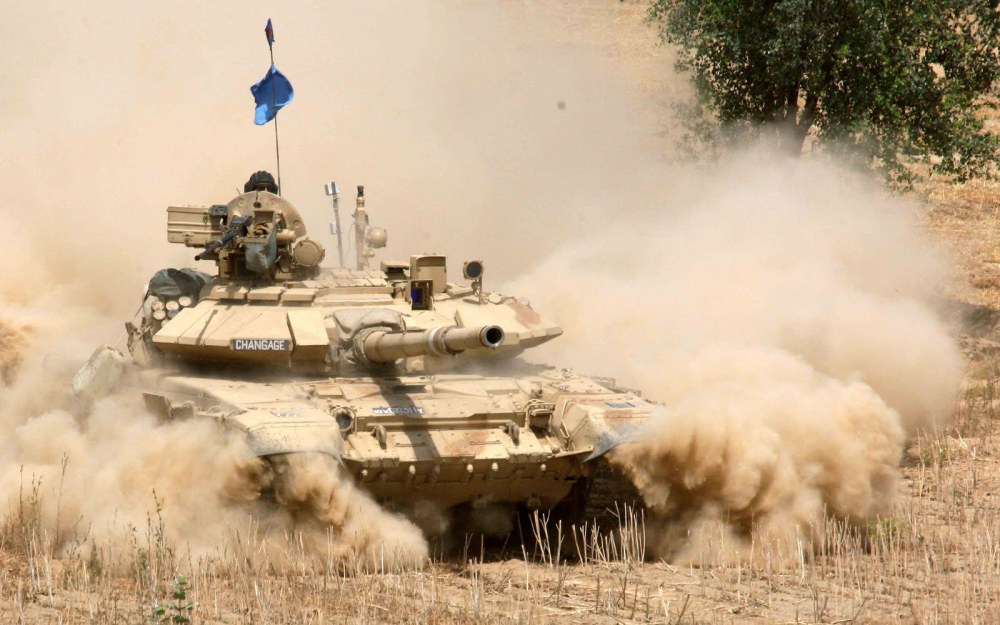 Vũ khí quân sự xe tăng T90S của lục quân Ấn Độ