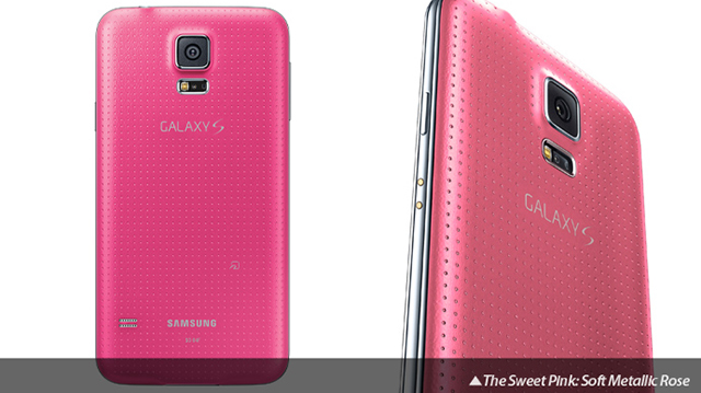 Samsung Galaxy S5 với phiên bản hồng đậm