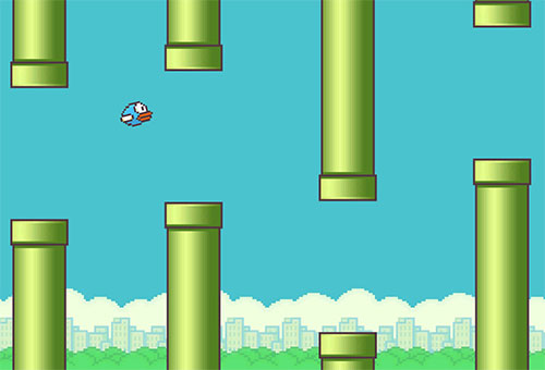 Trò chơi Flappy Bird. 
