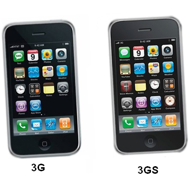 iphone 3g và iphone 3gs