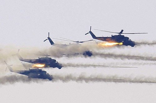 Trực thăng tấn công Mi-24 với trang bị vũ khí hiện đại, uy lực mạnh mẽ sẽ trở thành mối đe dọa từ trên không đối với khủng bố IS