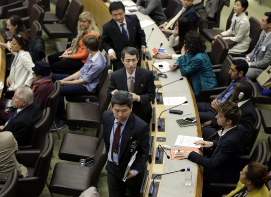 Các quan chức ngoại giao Triều Tiên đã vô cùng giận dữ và bỏ ra khỏi hội trường hội nghị nhân quyền