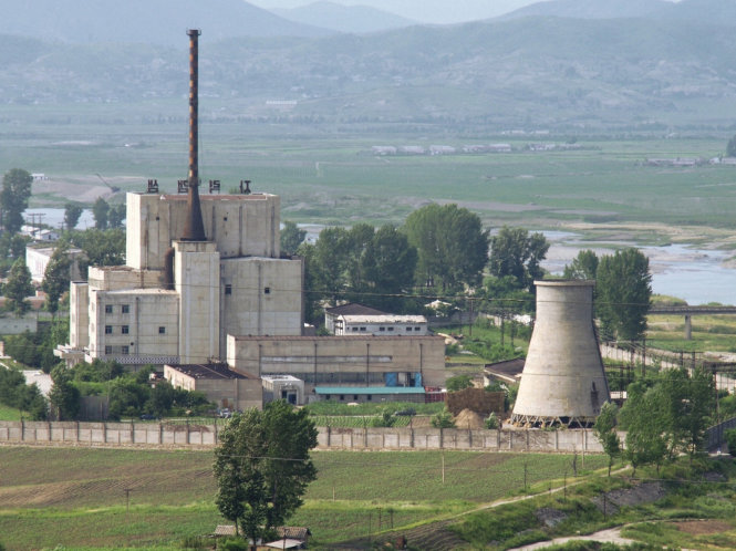 Toàn cảnh cơ sở hạt nhân Yongbyon , nơi sản xuất nguyên liệu chế tạo vũ khí hạt nhân của Triều Tiên