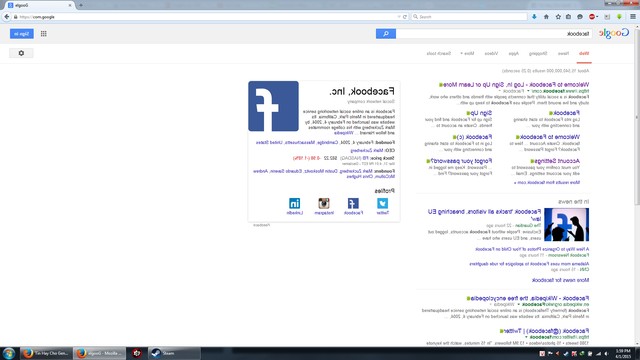 Giao diện com.google trong ngày Cá tháng Tư của Google Search