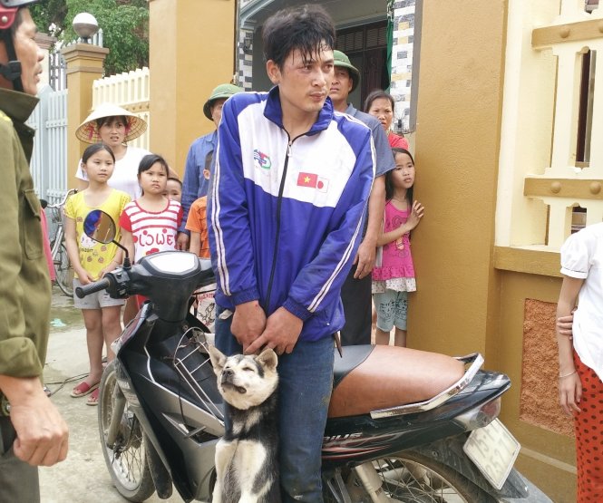 Nghi can trộm chó Lê Văn Toàn và tang vật vụ án