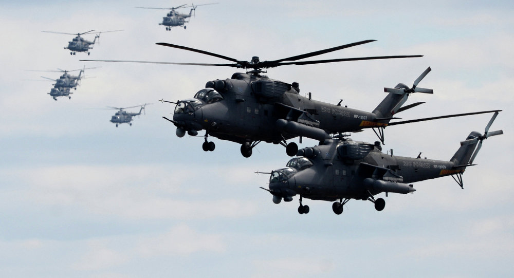 Hiện trực thăng tấn công Mi-35M cũng tham gia tiêu diệt IS tại Syria