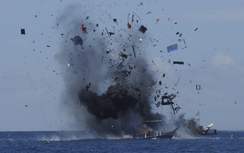 Đã có 5 tàu cá Việt Nam bị Indonesia phá hủy vì đánh bắt cá trái phép trên khu vực Biển Đông của nước này