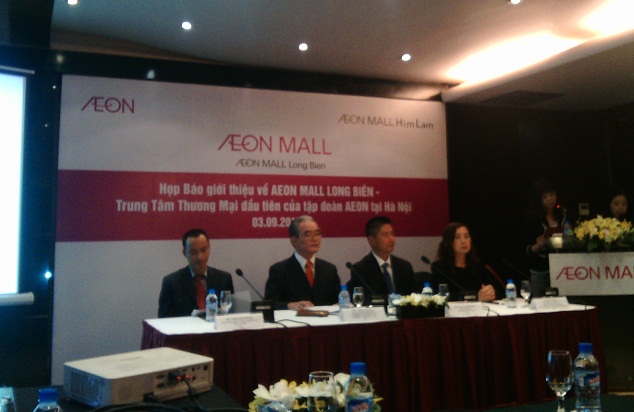 Họp báo chuẩn bị ra mắt TTTM AEON Mall Long Biên