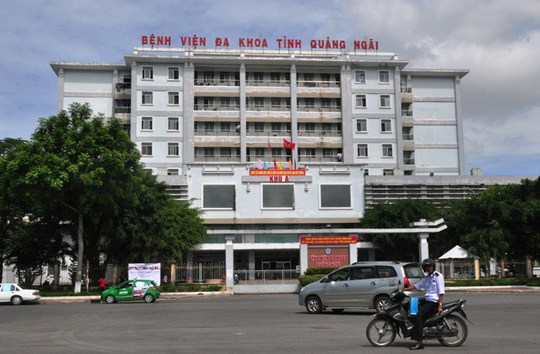 Bệnh viện đa khoa Quảng Ngãi, nơi xảy ra vụ tự sát của hai cha con