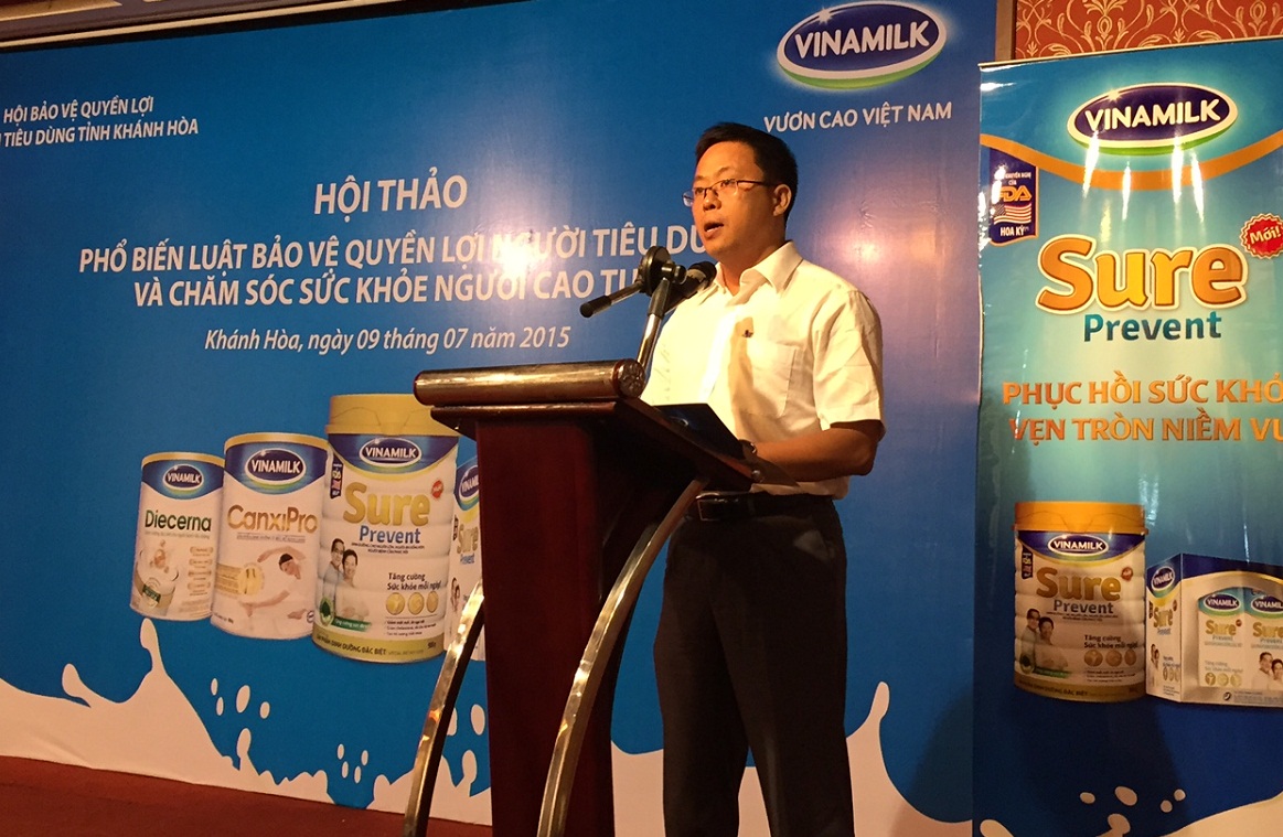 Ông Nguyễn Ngọc Thành -Giám đốc kinh doanh miền Trung 2, Vinamilk chia sẻ với người tiêu dùng những thông tin về công ty
