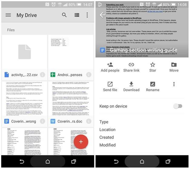 Ứng dụng Android được biết đến nhiều là Google Drive