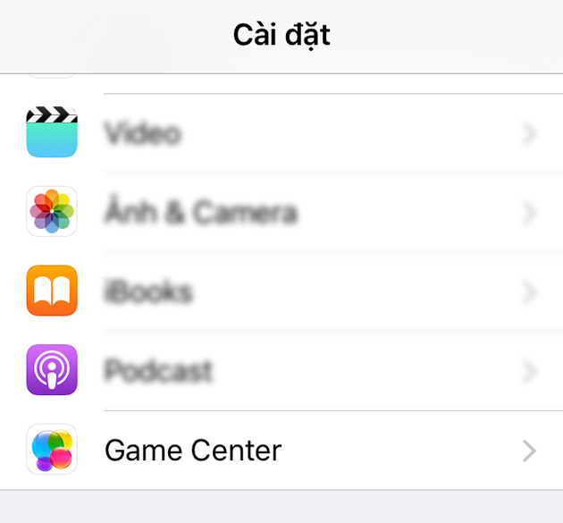 Tắt game center trên thiết bị iOS cực kỳ đơn giản