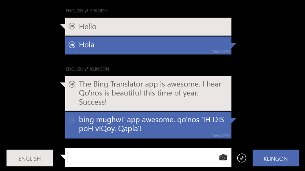 Bing Translator là ứng dụng hay cho hệ điều hành Windowsphone
