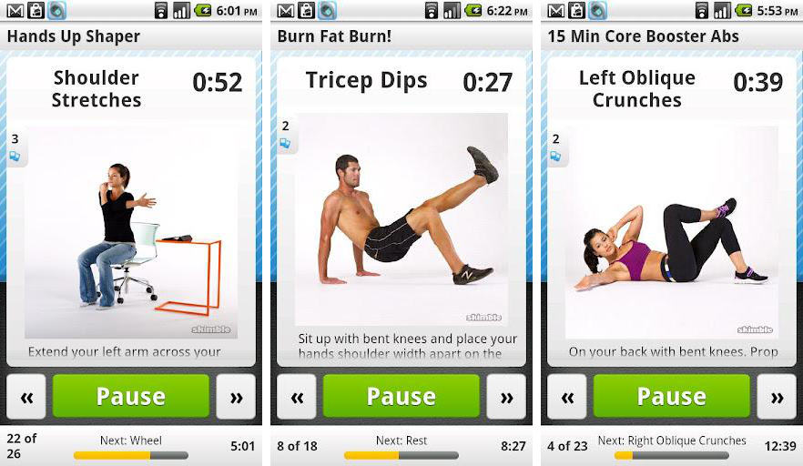 Workout Trainer là ứng dụng hay hỗ trợ việc tập luyện