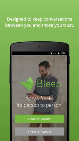 Bleep là một ứng dụng hay giúp nhắn tin một cách bảo mật