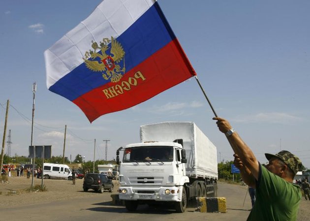 đoàn xe viện trợ nhân đạo của Nga