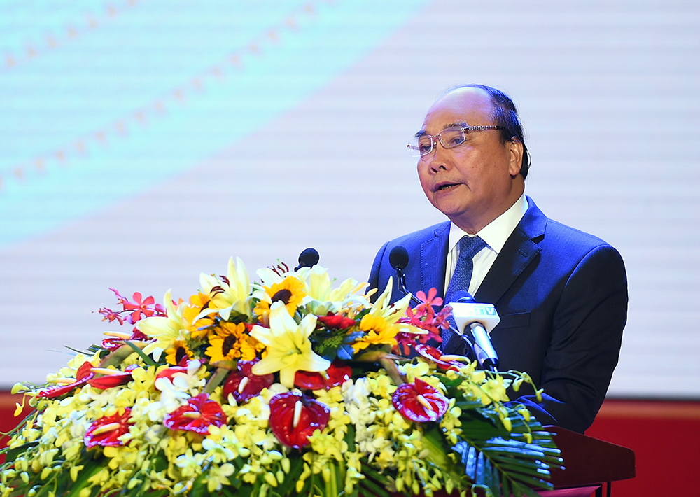 Thủ tướng Nguyễn Xuân Phúc dự lễ kỷ niệm 20 năm tái lập tỉnh Bình Phước