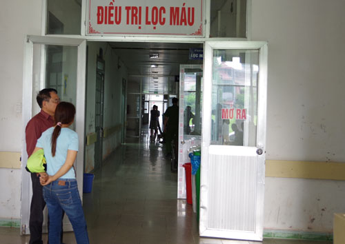 bệnh nhân chạy thận tại Bệnh viện đa khoa tỉnh Hòa Bình tử vong