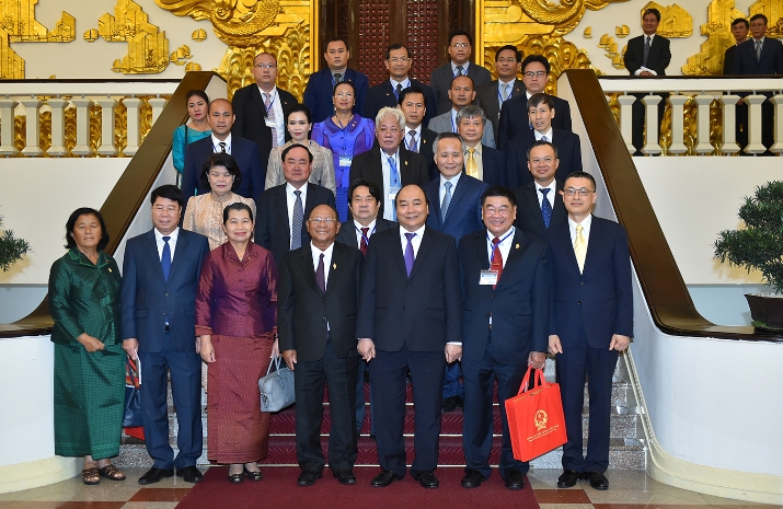 Thủ tướng Nguyễn Xuân Phúc tiếp Chủ tịch Quốc hội Campuchia Samdech Heng Samrin đang thăm hữu nghị chính thức Việt Nam.