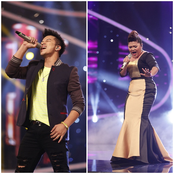Trọng Hiếu và Bích Ngọc là top 2 Vietnam Idol 2015