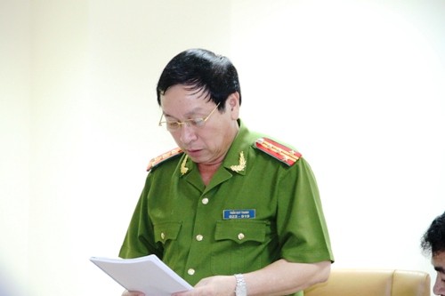 Đại tá Trần Duy Thanh, Cục trưởng C48 thông báo kết quả điều tra vụ án ban đầu về sai phạm ở Vinalines