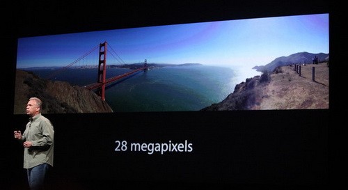 iPhone 5 có thể chụp toàn cảnh Panorama với độ phân giải 28 megapixel - Ảnh: AllThingsD
