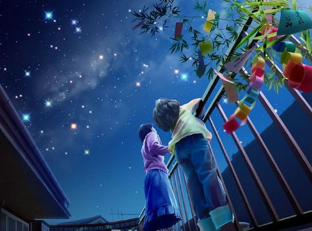 Cậu b&eacute; v&agrave; c&ocirc; b&eacute; b&ecirc;n nhau với những giấc mơ kỳ diệu