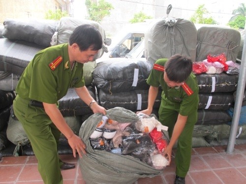 Số áo ngực bị cảnh sát thu giữ lên đến hàng chục nghìn chiếc