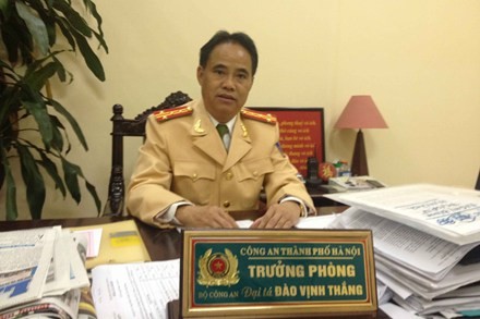 Đại tá Đào Vinh Thắng, trưởng phòng CSGT Công an Hà Nội