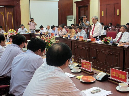 Bộ trưởng Bộ KH&CN Nguyễn Quân phát biểu tại hội nghị. 