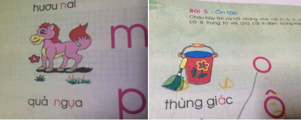 Một cuốn sách dạy trẻ làm quen với chữ cái lại sai lỗi chính tả và nghĩa của từ một cách trầm trọng