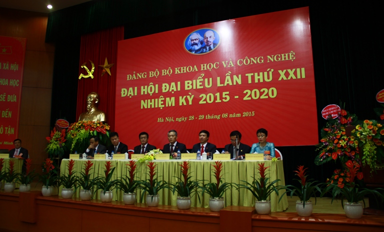Đại hội Đảng bộ Bộ KH&CN lần thứ XXII, nhiệm kỳ 2015-2020