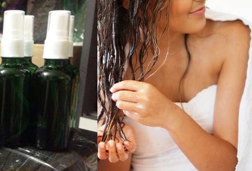 Tinh dầu dưỡng tự chế được nhiều người sử dụng để chăm sóc tóc 