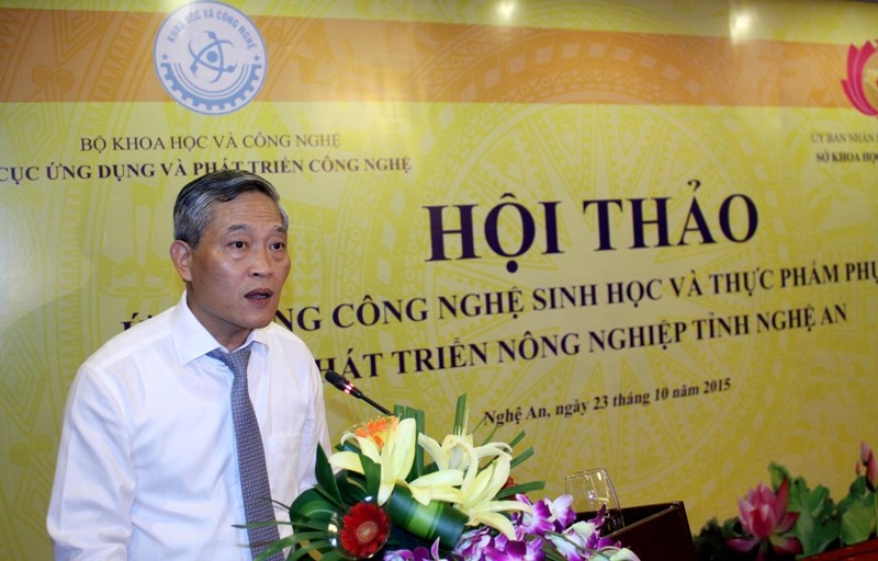 Thứ trưởng Bộ KH&CN Trần Văn Tùng