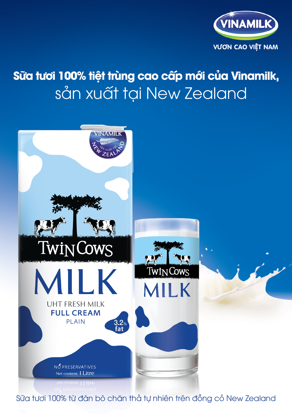 Sữa tươi tiệt trùng Twin Cows - Sản phẩm nhập khẩu từ New Zealand