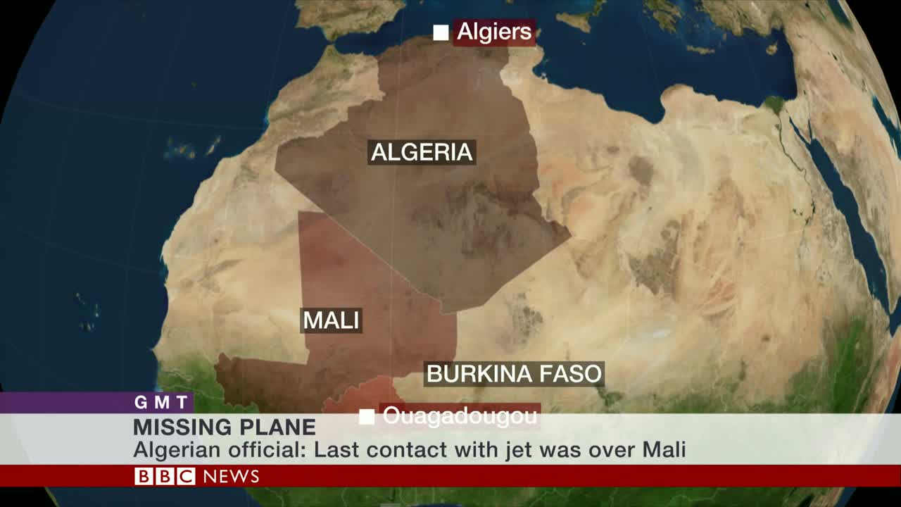 máy bay Algeria mất tích