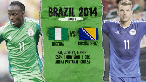 Link sopcast trận Nigeria vs Bosnia & Herzegovina