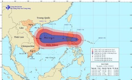Nếu có bão số 11 có thể nó sẽ vào Quảng Bình-Huế