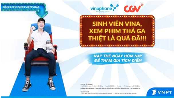 Thể lệ chương trình tích điểm VinaPhone đổi vé xem phim