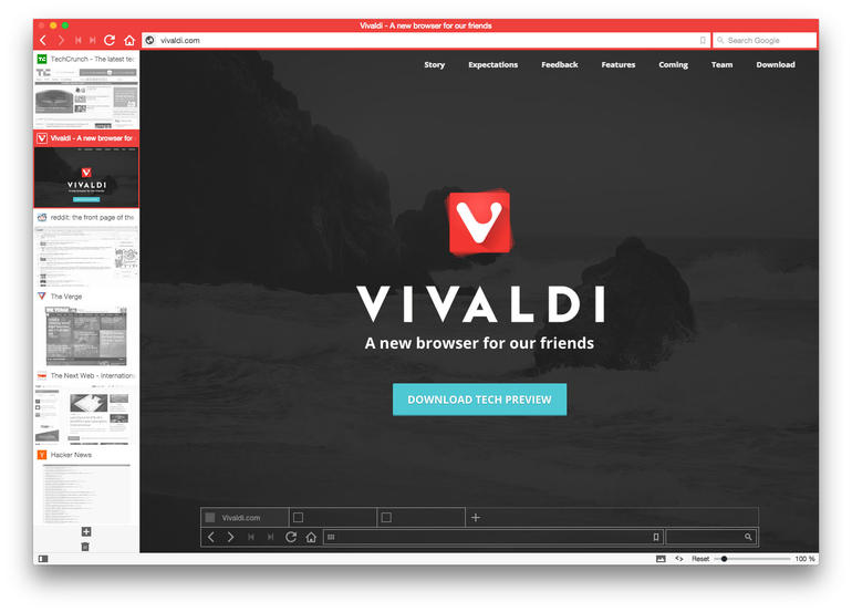 Vivaldi- phát minh mới của công nghệ trình duyệt web
