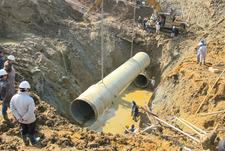 Cần đầu tư cho đường ống cấp nước mới