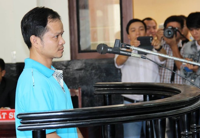 Bị cáo Võ Văn Minh tại phiên tòa xét xử vụ án con ruồi trong chai nước ngọt Tân Hiệp Phát sáng 18/12