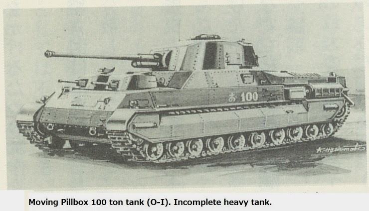 Hình ảnh thiết kế của chiếc xe tăng O-I 100, vũ khí quân sự mà quân Nhật  ao ước