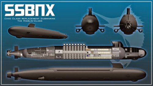 Cấu tạo của vũ khí quân sự siêu tàu ngầm hạt nhân tương lai SSBN(X) của Mỹ