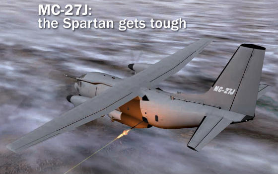Với những loại vũ khí quân sự được trang bị thêm, MC-27J quả đúng là 'hung thần' trên bầu trời