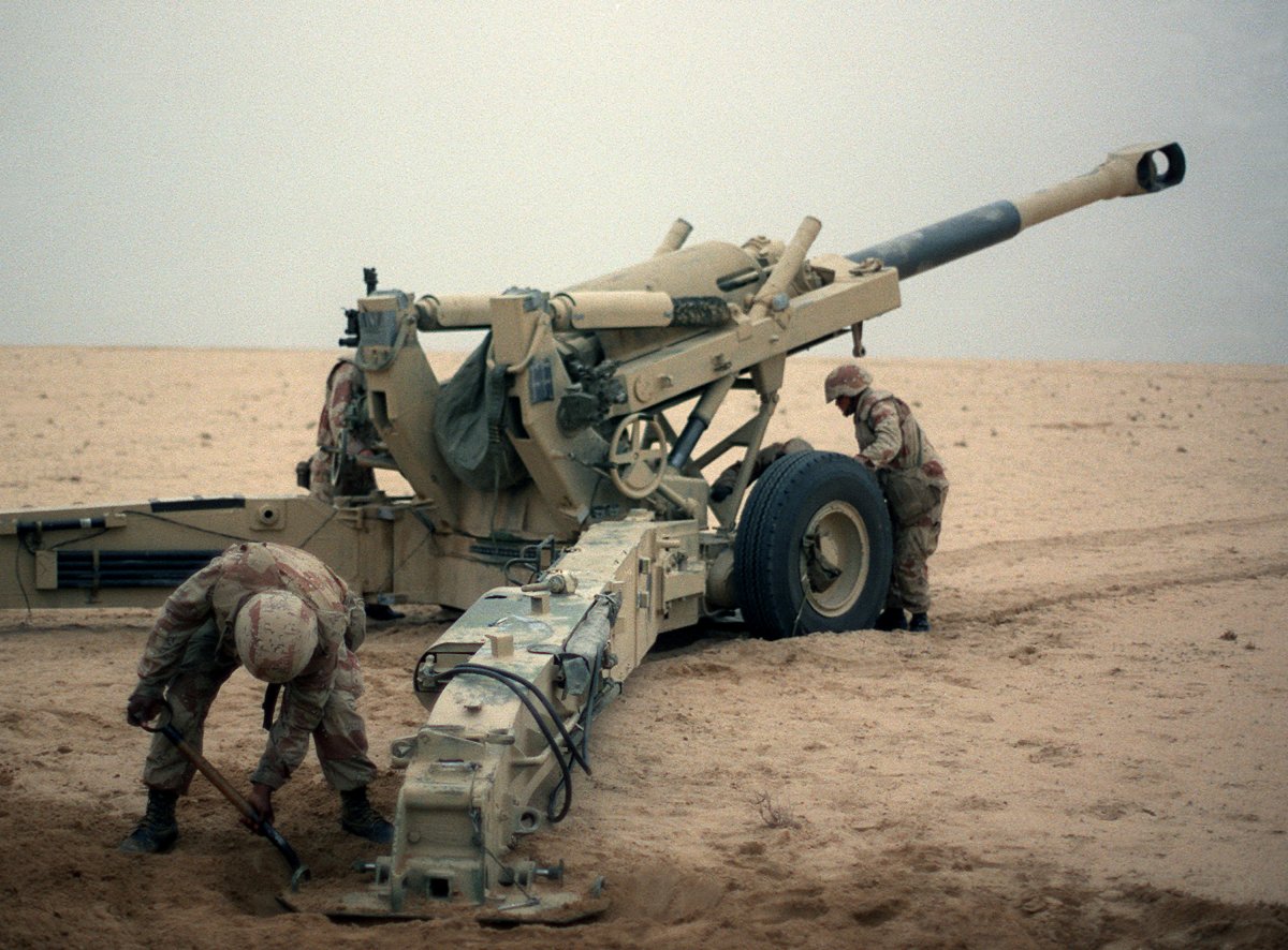 ISIS và vũ khí siêu hạng: Súng thần công M198 (Mỹ). Ảnh minh họa