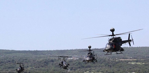 Phi đội trực thăng OH-58 và AH-1 của không quân Đài Loan