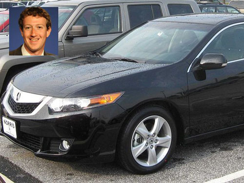 Tỷ phú khủng lái xế rẻ:  Mark Zuckerberg sở hữu Acura TSX màu đen chỉ khoảng 18.000 euro. Ảnh minh họa