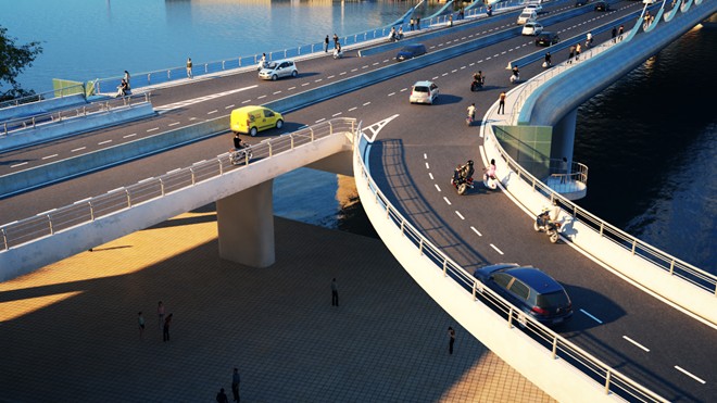 Tổng vốn đầu tư dự án xây dựng cầu Thủ Thiêm 2 là 3.100 tỷ đồng
