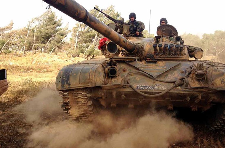 Xe tăng T-72 mẫu xe tăng chủ lực hiện đại nhất của quân đội Syria hiện nay
